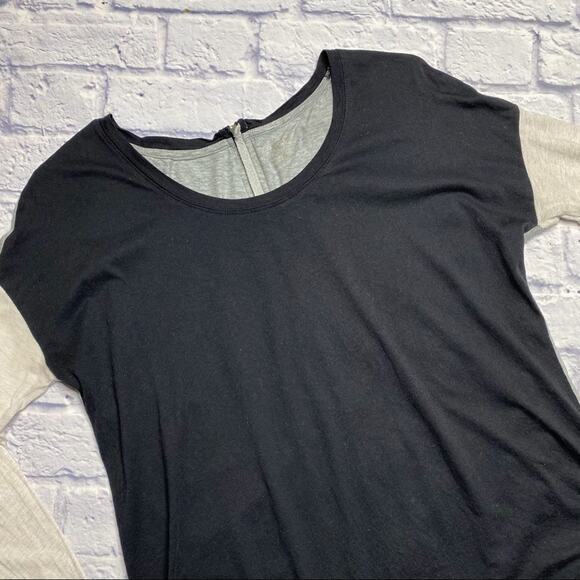 Calvin Klein Performance Zip Down Back Color-block Top - Picture 2 of 5